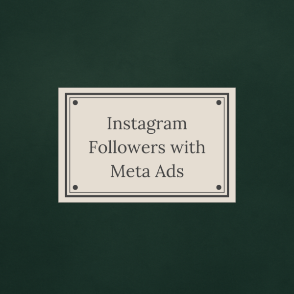 Instagram Followers with Meta Ads