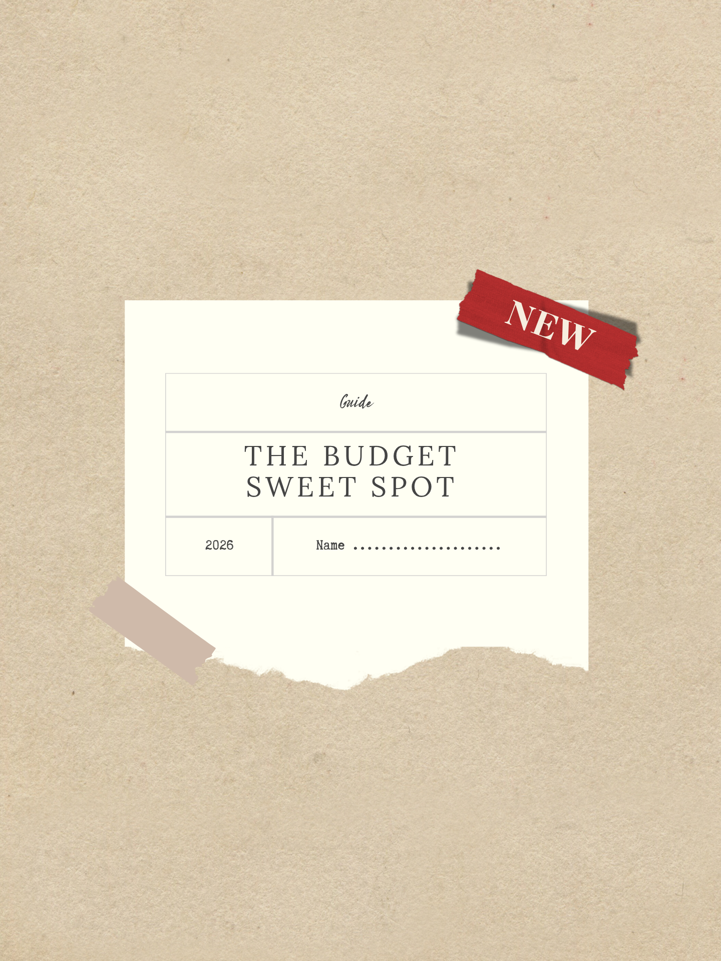 The Budget Sweet Spot Guide