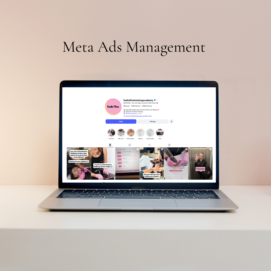 Meta Ads Management for Feelin Fine Training Academy | Month 1